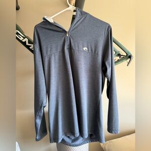 Costa Navy Quarter-Zip Pullover